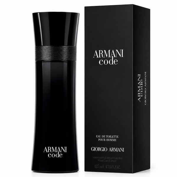 Giorgio Armani Code Eau de Toilette for Men 125ml (4.2 fl oz) – Long Lasting Woody Aromatic Cologne