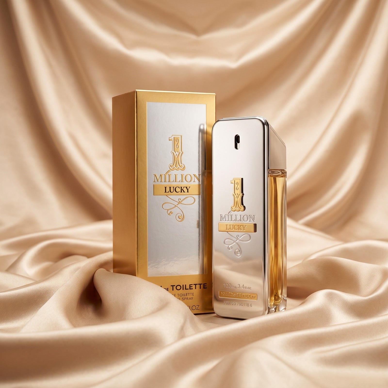Rabanne 1 Million Lucky Eau de Toilette for Men 3.4 oz (100ml) | Woody Sweet Luxury Fragrance