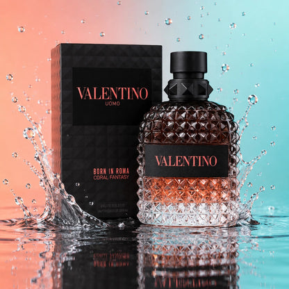 Valentino Uomo Born In Roma Coral Fantasy Eau de Toilette Spray for Men 100ml (3.4 fl oz)