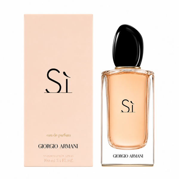 Giorgio Armani Sì Eau de Parfum for Women 100ml | Elegant Floral Fruity Long-Lasting Perfume