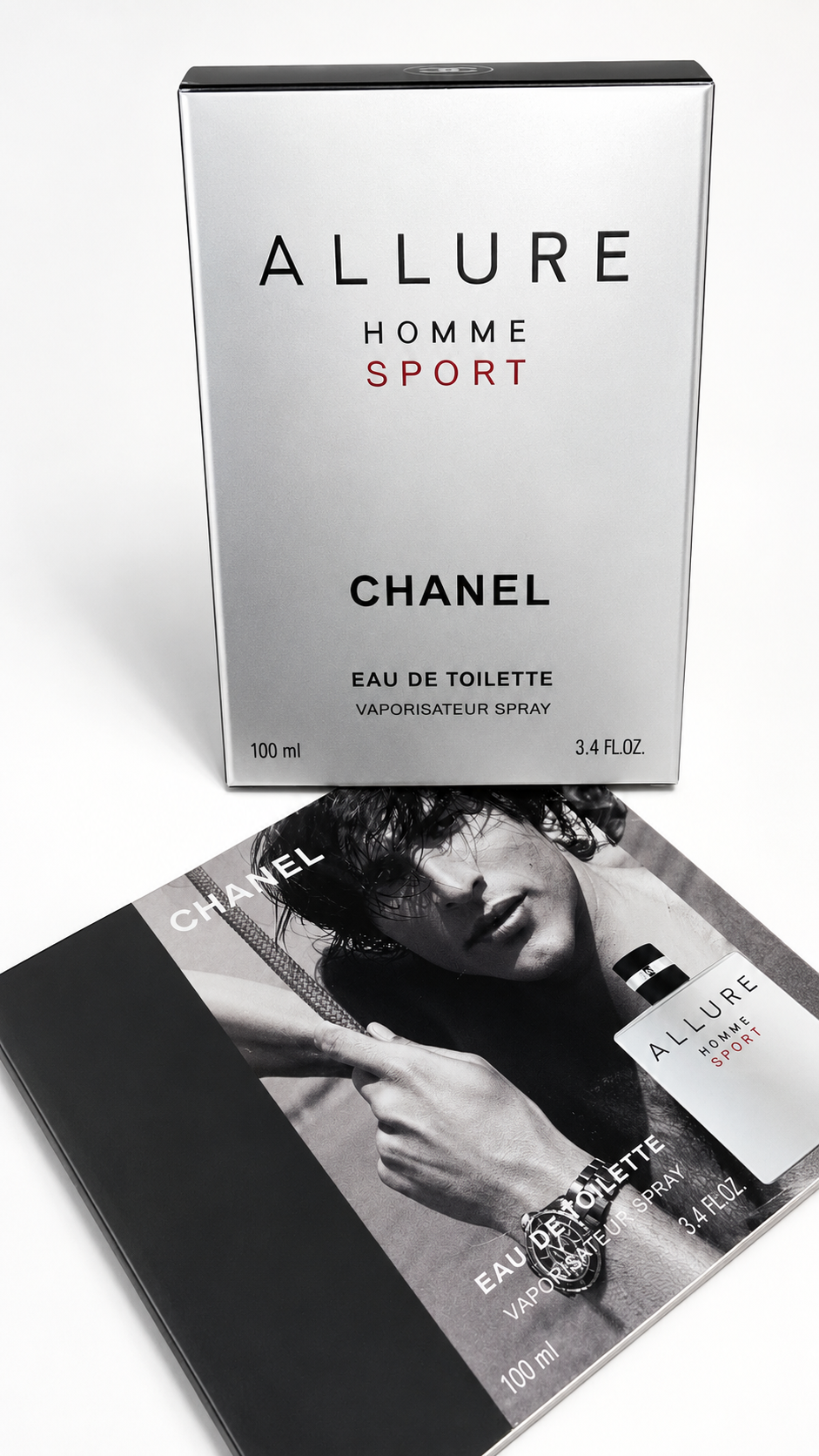 CHANEL Allure Homme Sport Eau de Toilette Spray for Men 100ml (3.4 fl oz) – Fresh Woody Citrus Fragrance