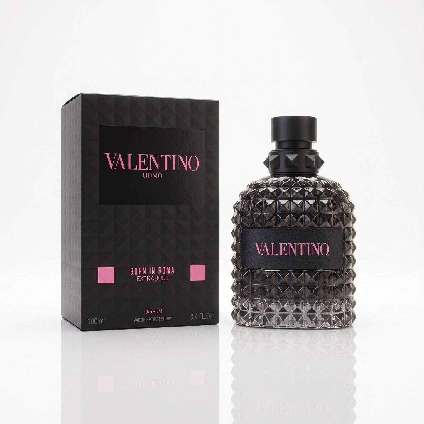 Valentino Uomo Born in Roma Extradose Parfum for Men 100ml (3.4 fl oz) – Long Lasting Woody Ambery Fragrance