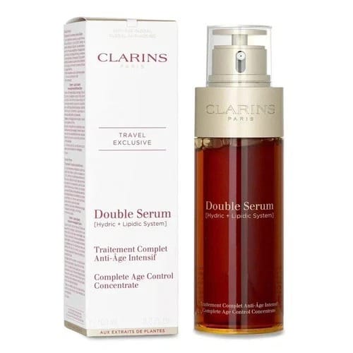 Clarins Double Serum Complete Age Control Concentrate (Hydric + Lipidic System) Travel Exclusive 100ml Anti-Aging Face Serum