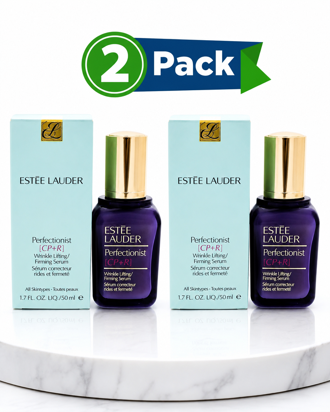 Estée Lauder Perfectionist [CP+R] Wrinkle Lifting & Firming Serum 50ml (1.7 fl oz) – 2 Pack | Anti-Aging Face Serum