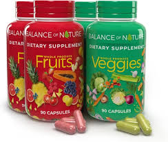 Balance of Nature Fruits & Veggies Dietary Supplement Capsules | 90 Fruits + 90 Veggies Capsules | Whole Food Ingredients